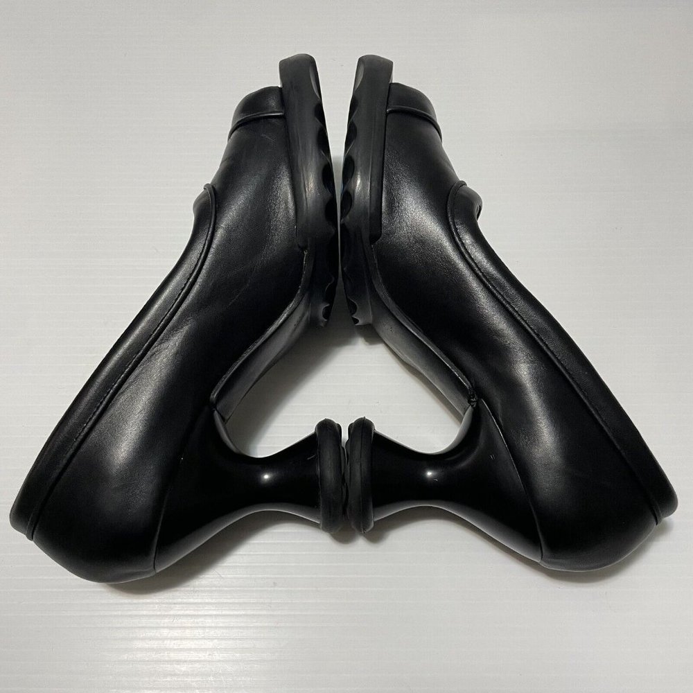 John Fluevog Mini Bebe Open-Toe Pumps Black Chunky Women’s Shoes Sz 10 - Picture 13 of 16